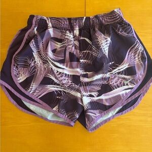 Nike Women’s S purple tie-dye, running shorts
